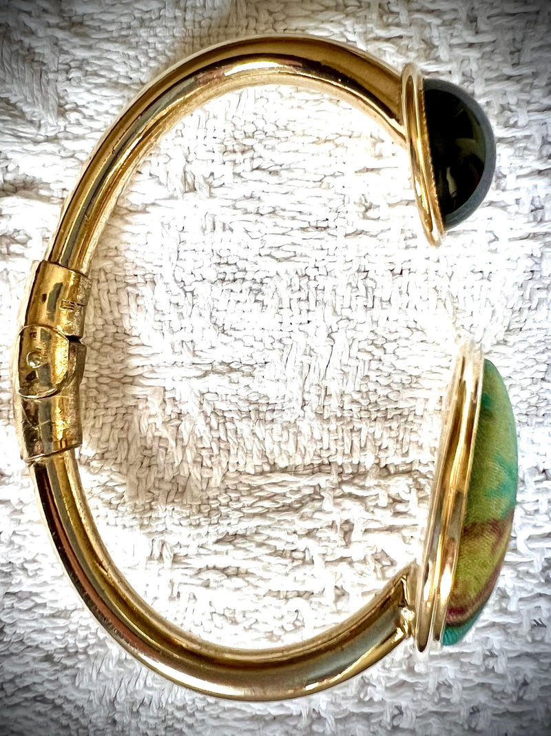Tapestry Gold Tone Bangle Bracelet