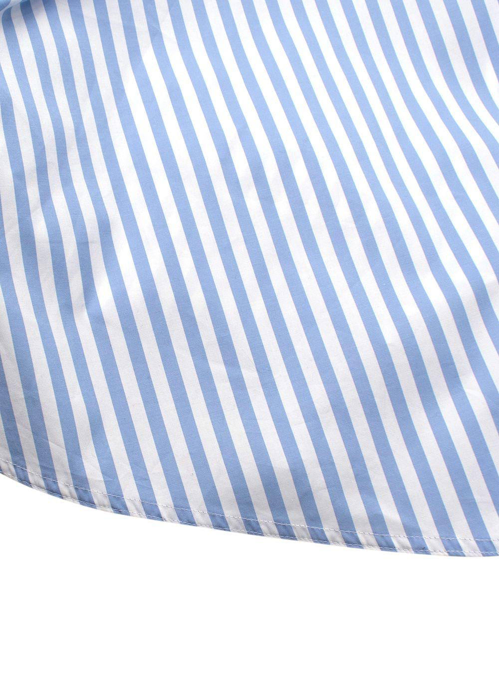 Polo Ralph Lauren Blue Stripe A-line Midi Skirt