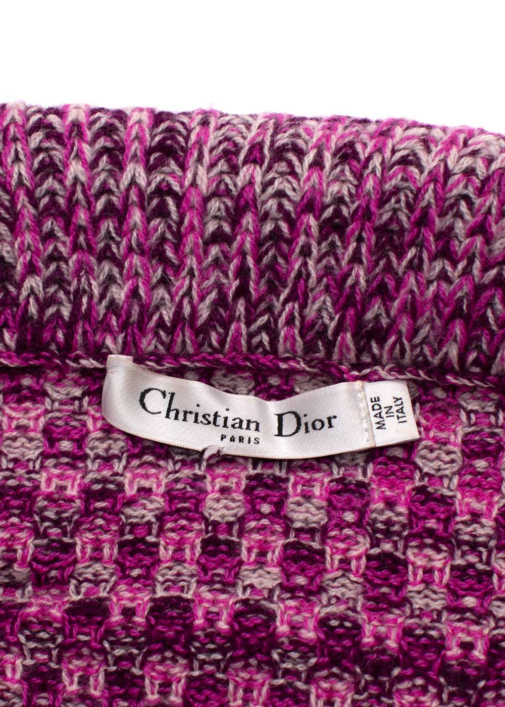 Dior Pink Bardot Cashmere Jumper