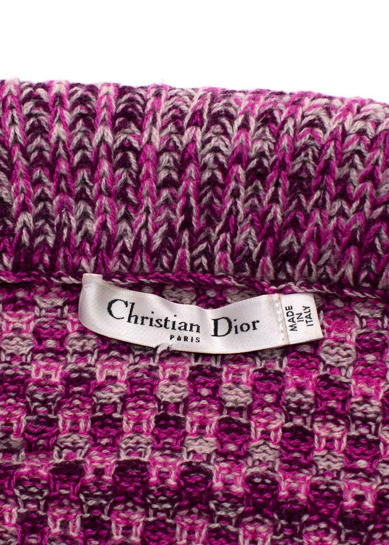 Dior Pink Bardot Cashmere Jumper