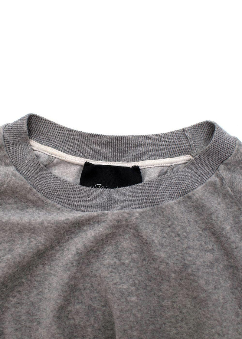 3.1 Phillip Lim Grey Velvet Jumper