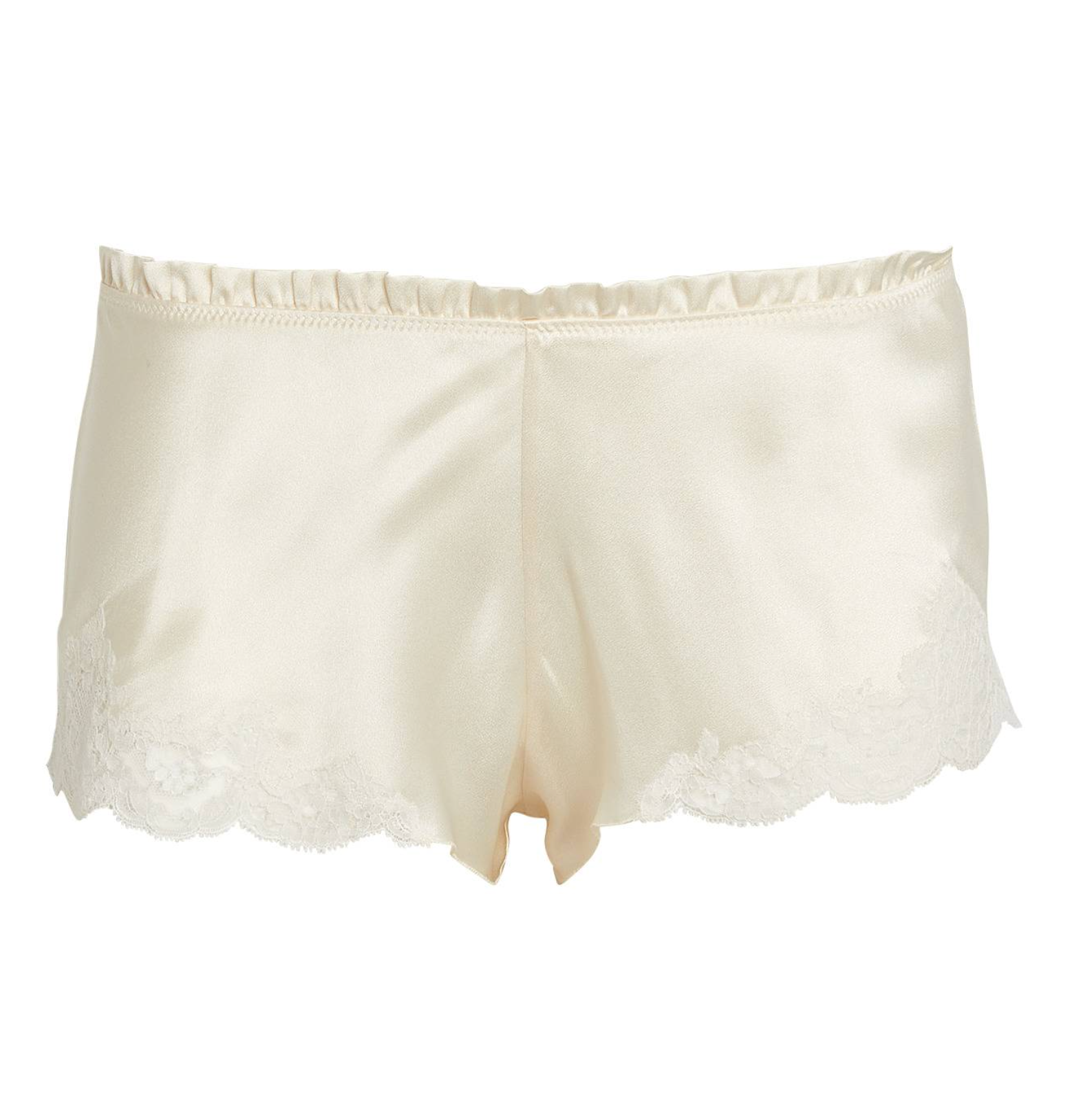 Carine Gilson Calais-Caudry Lace-Trim Silk shorts