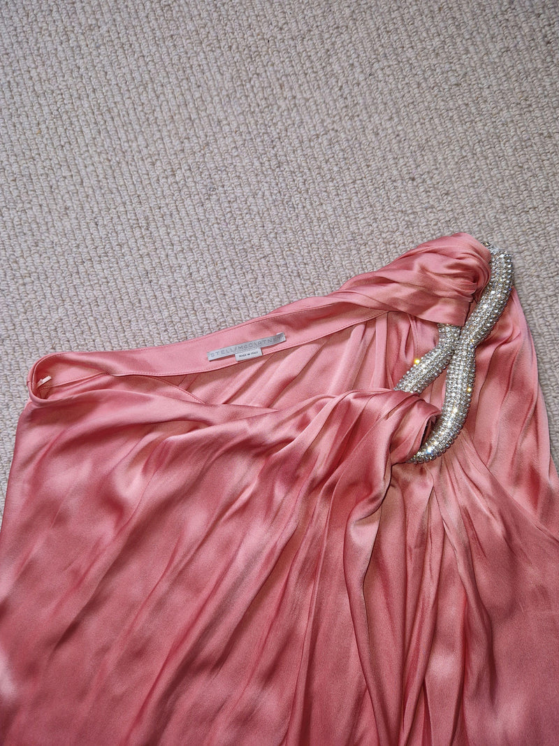 Stella McCartney One Shoulder Gown in Martini Pink