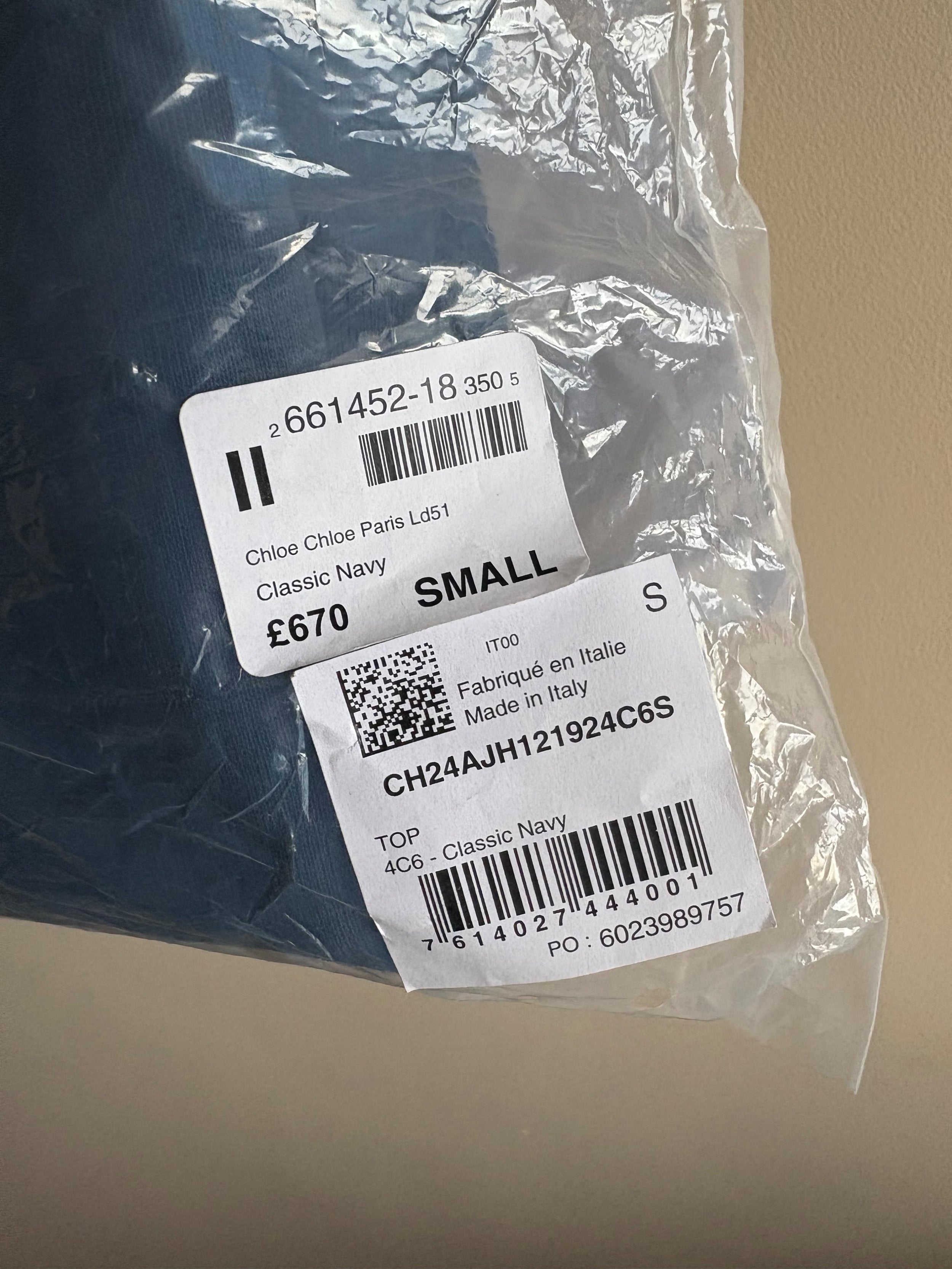 Chloe Blue Cotton Sweatshirt