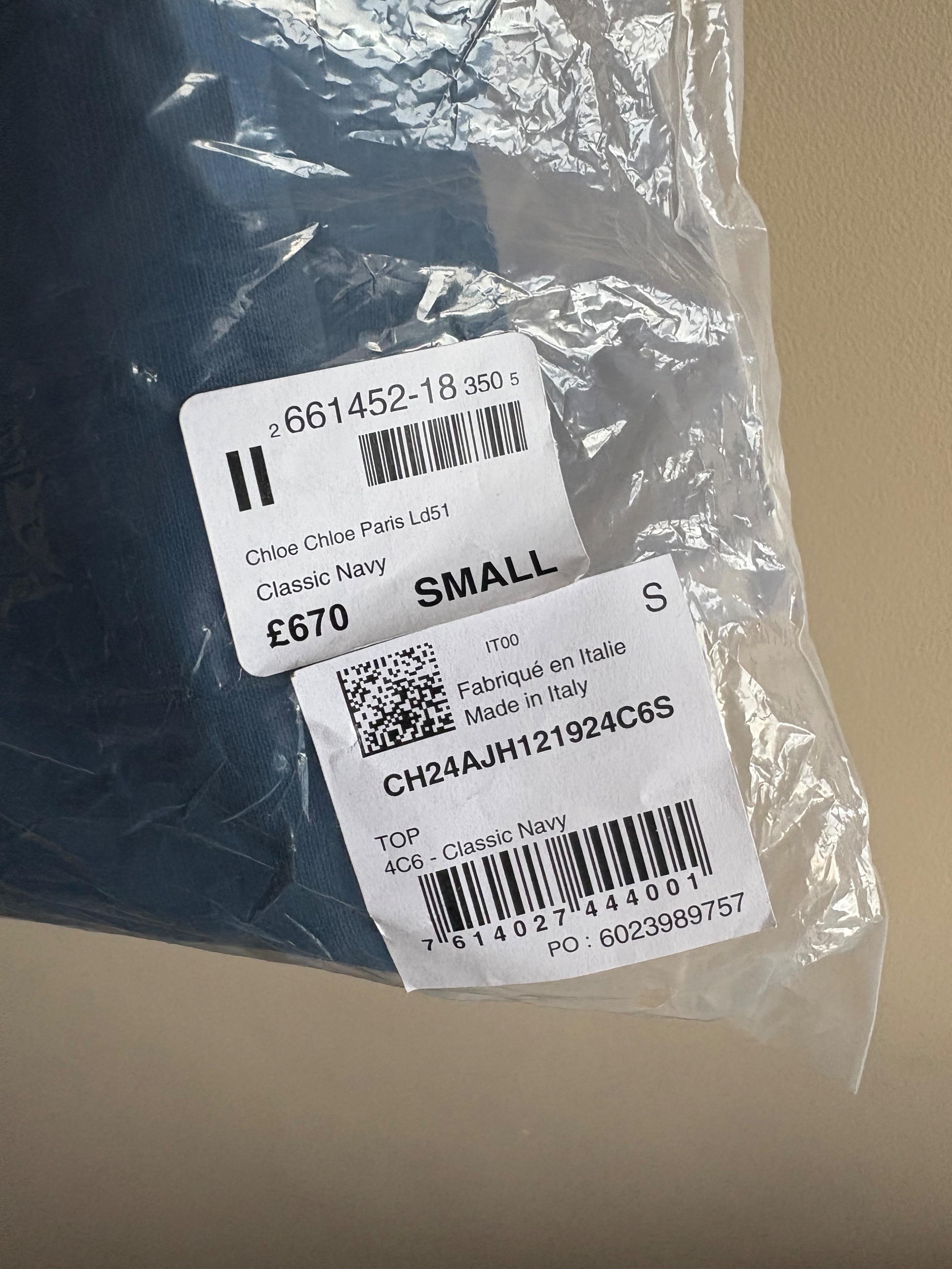Chloe Blue Cotton Sweatshirt
