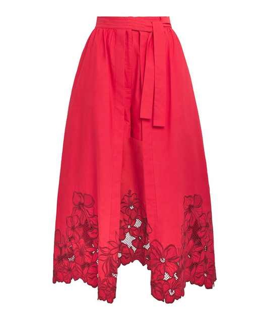 Sandro Floral Midi Skort