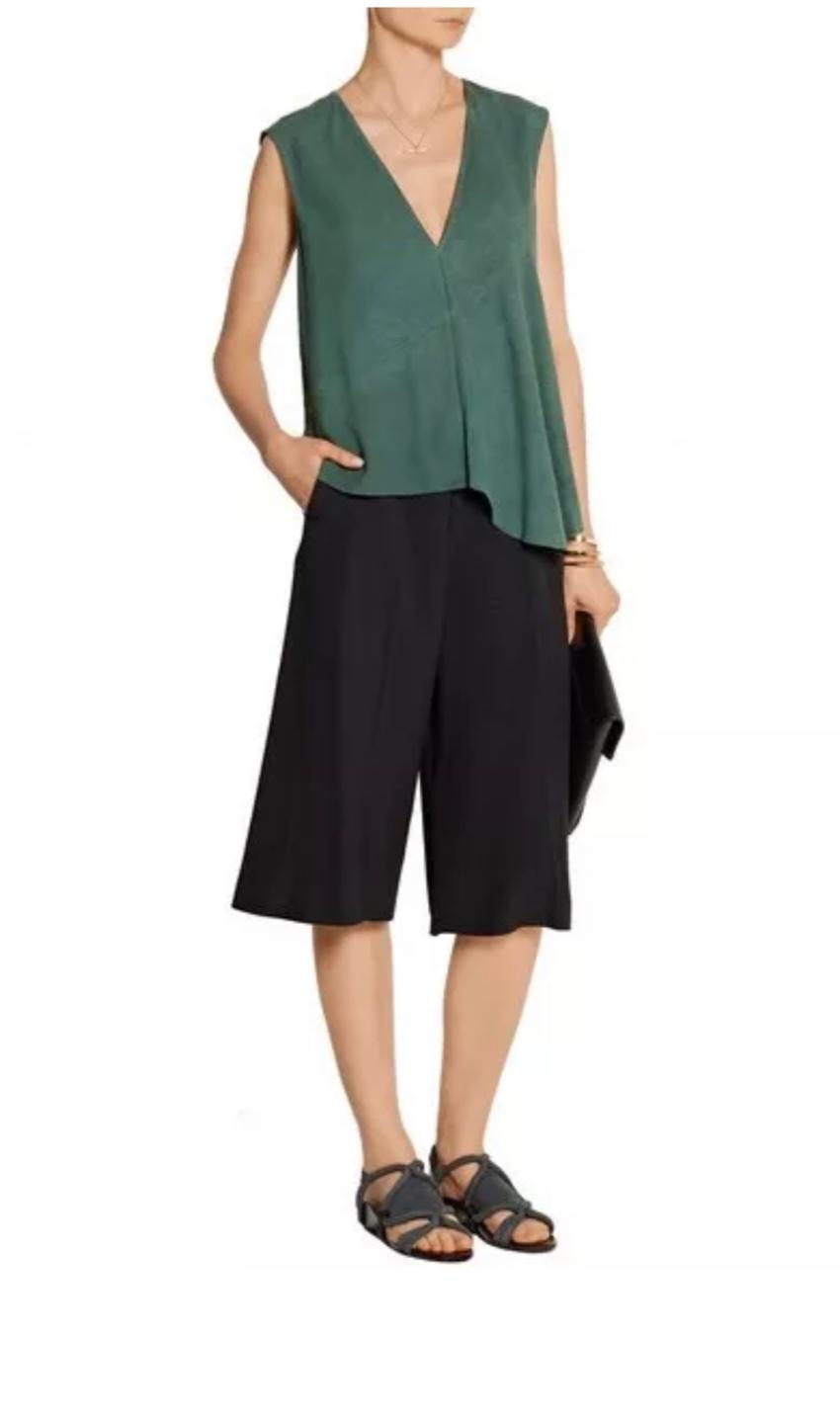 3.1 Phillip Lim Black Marquise Flat Sandals