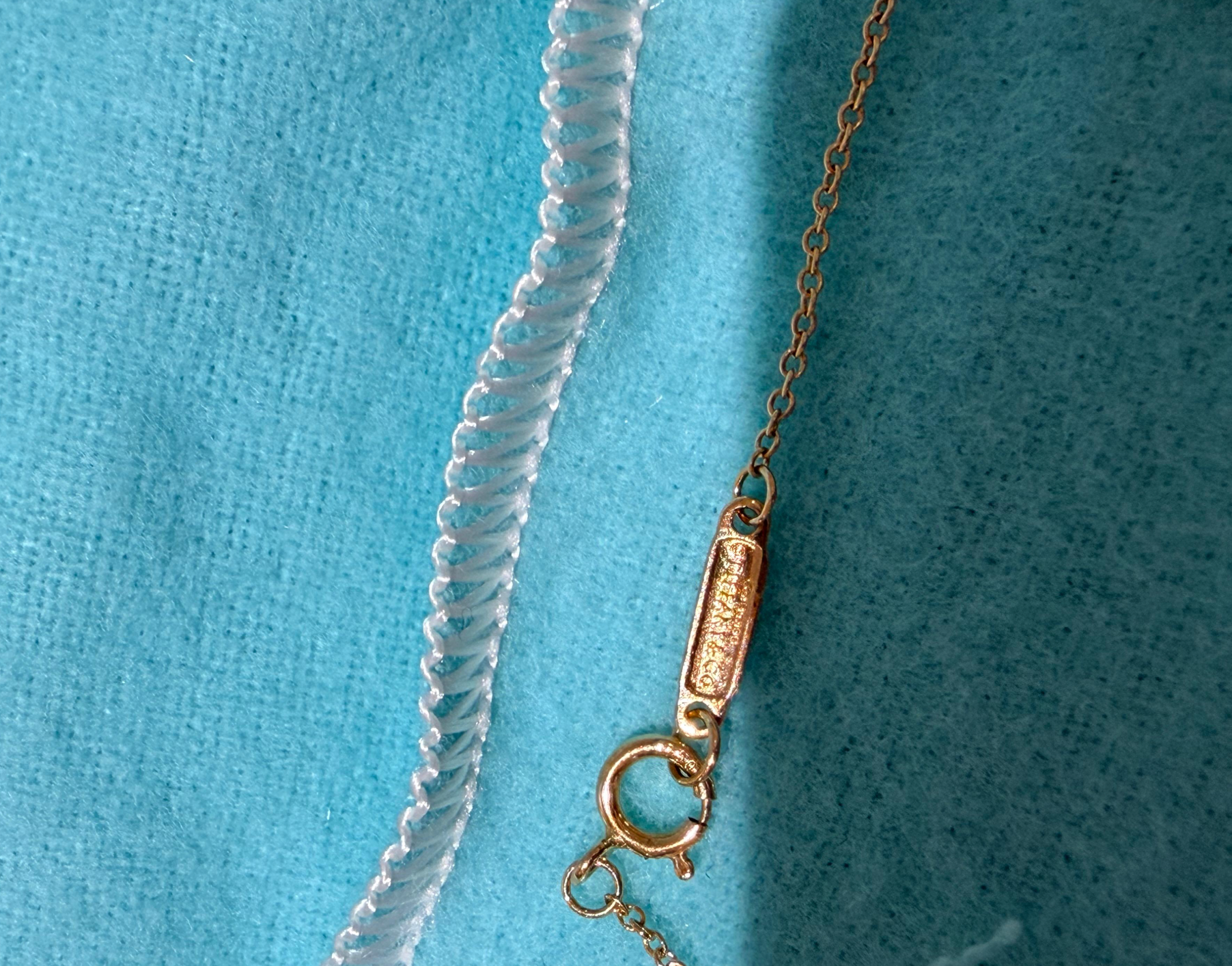 Tiffany Rose Gold And Diamond Necklace