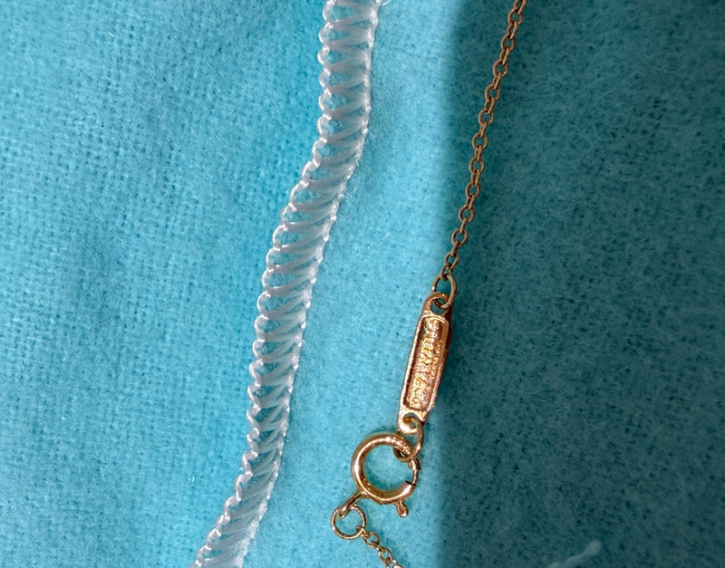 Tiffany Rose Gold And Diamond Necklace