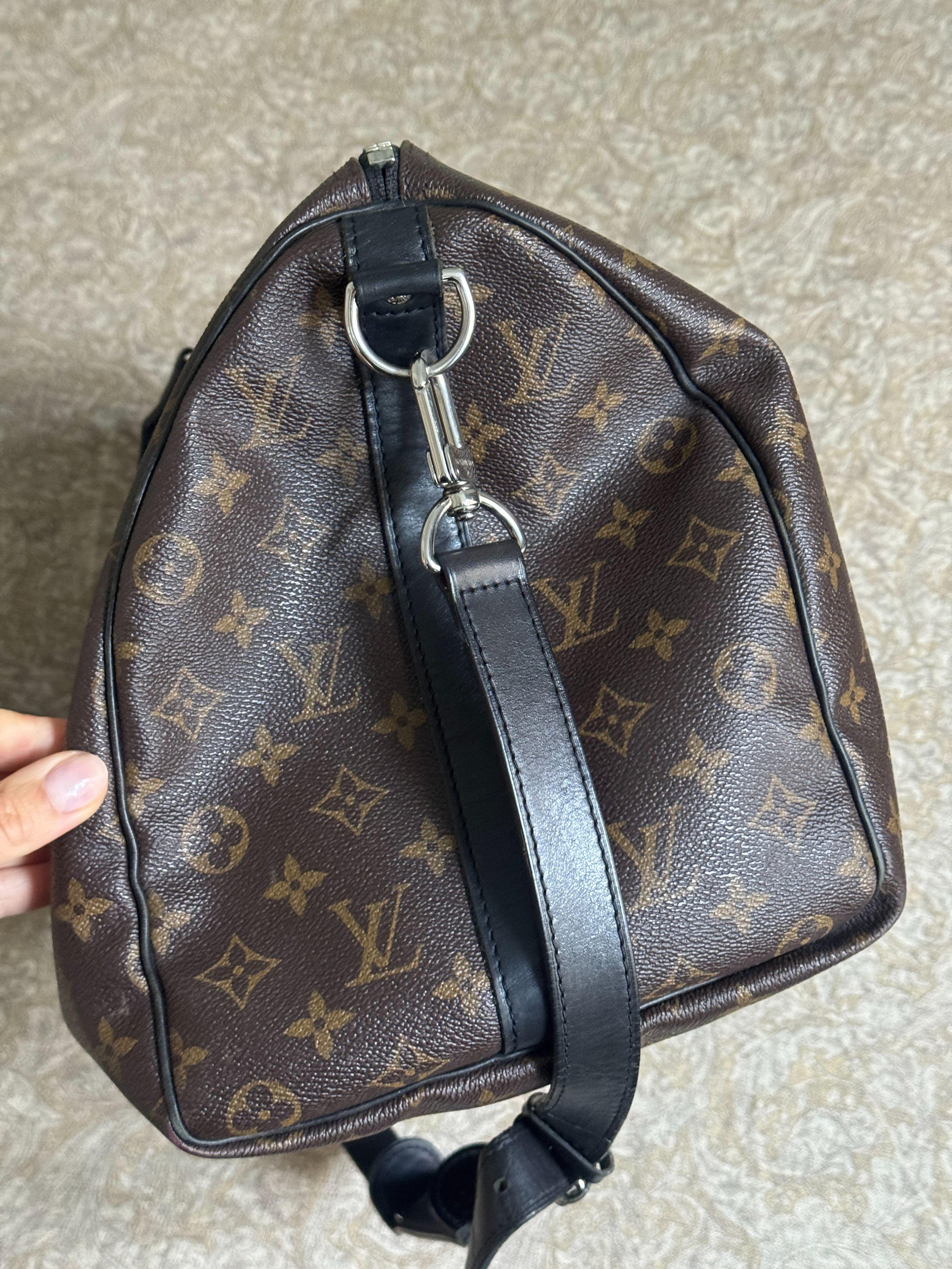 Louis Vuitton Coated Canvas Keepall Bandouliere 45