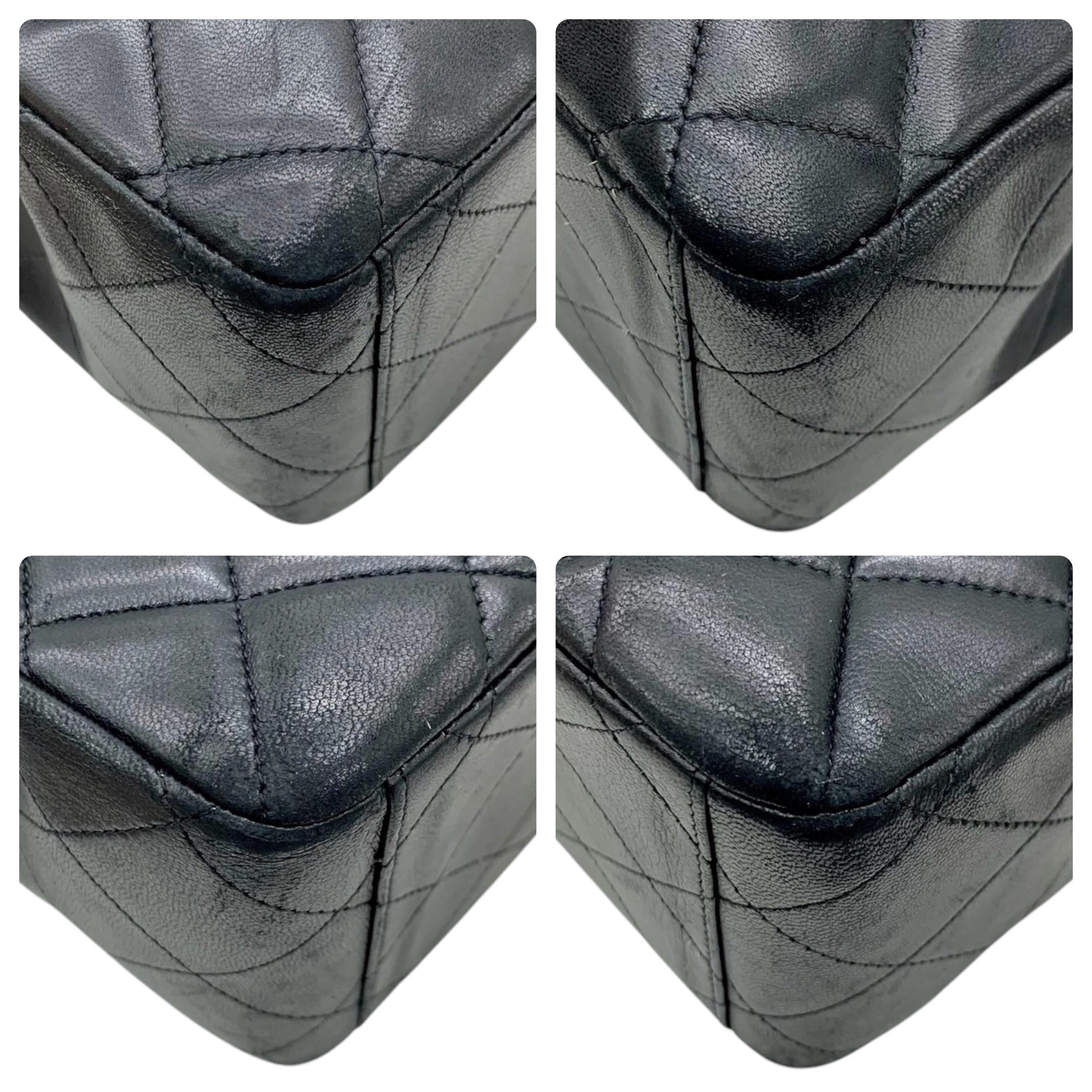 Chanel Black Lambskin Maxi Single Flap Bag