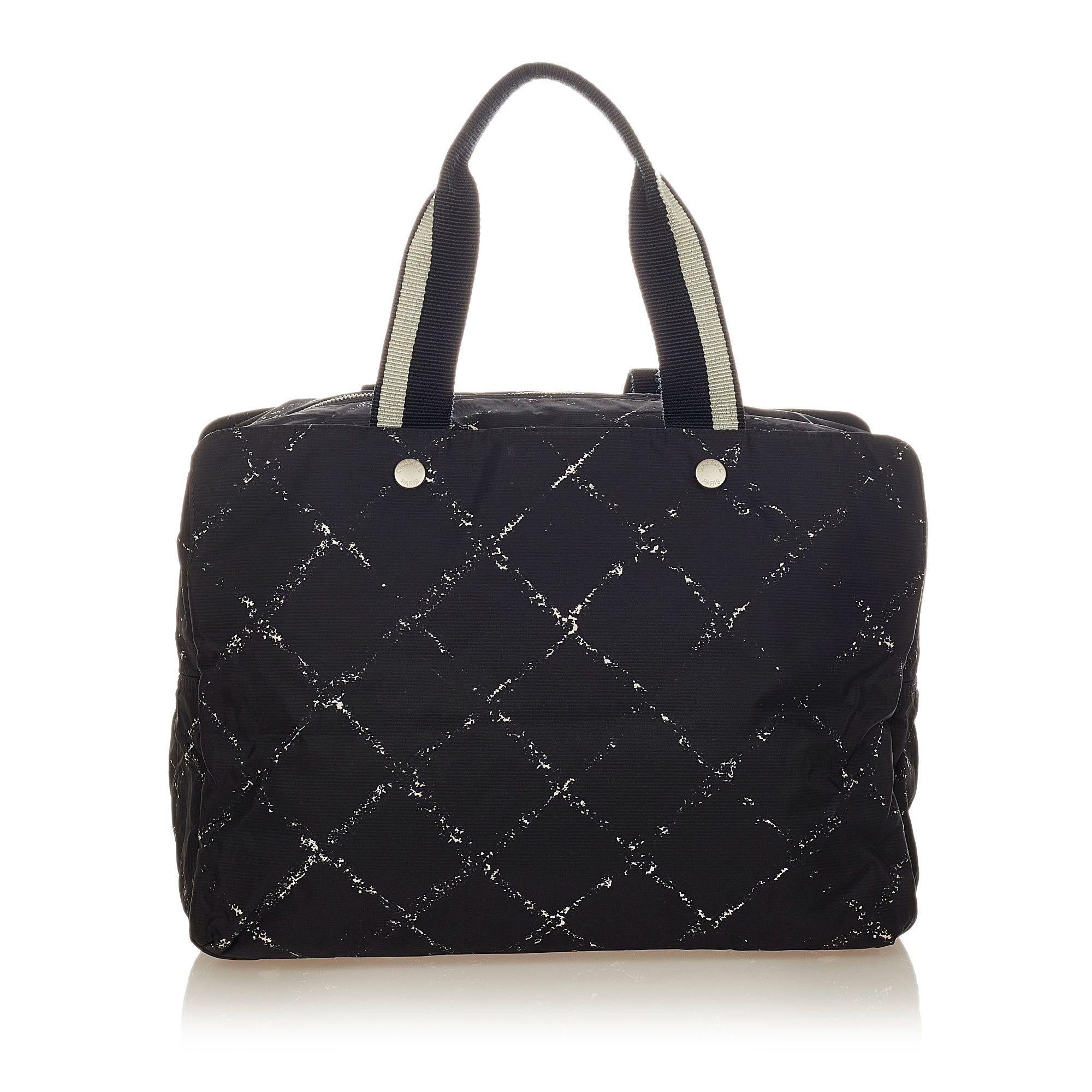 Chanel Old Travel Line Nylon Handbag