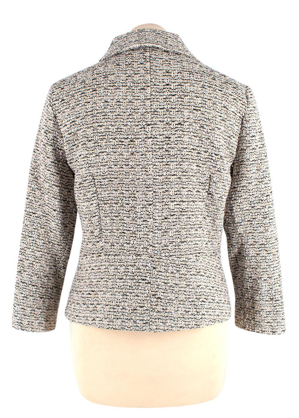 Mikael Aghal Grey Tweed Jacket and Pencil Skirt