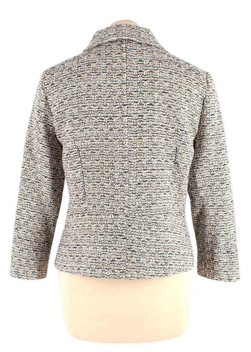 Mikael Aghal Grey Tweed Jacket and Pencil Skirt