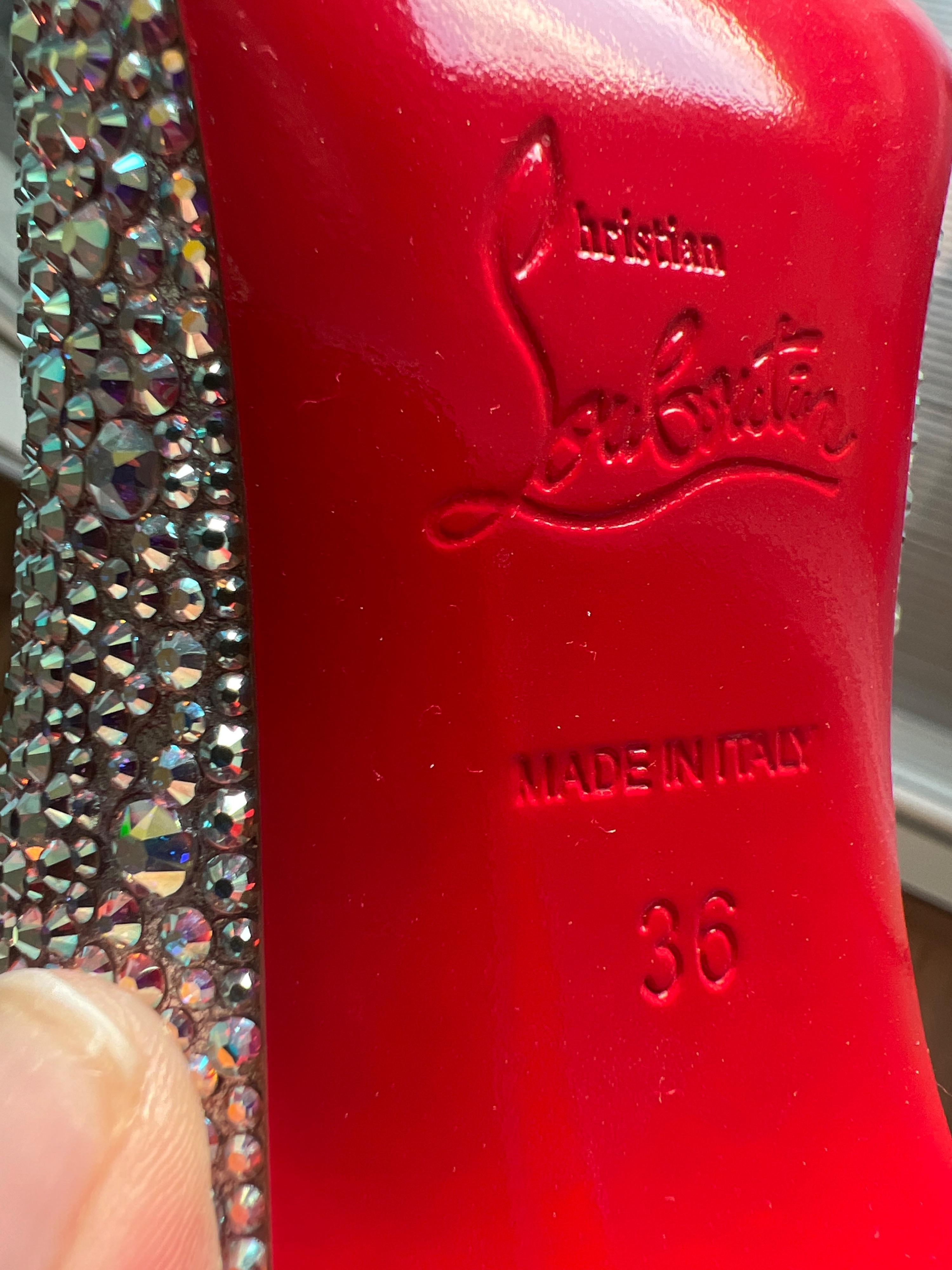 Christian Louboutin Crystal Embellished Kate Heels