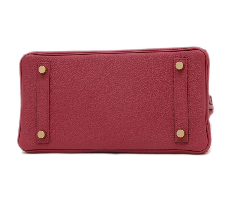Hermès Birkin 25 Rouge Grenate Togo Leather With Gold Hardware