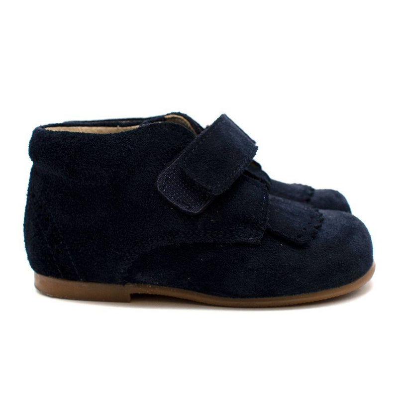Blue Suede Velcro shoes