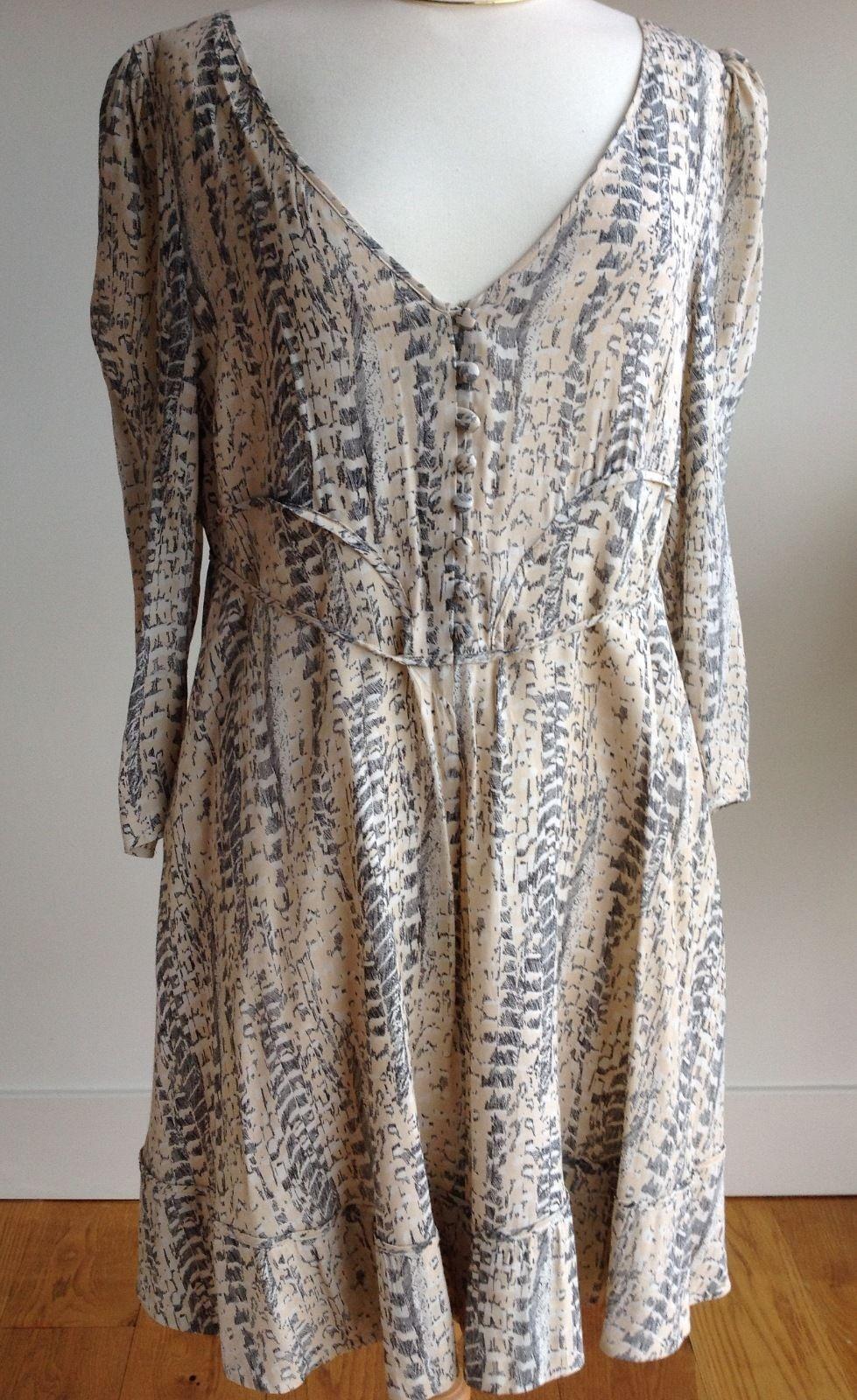 Reiss Feather Printed Dress