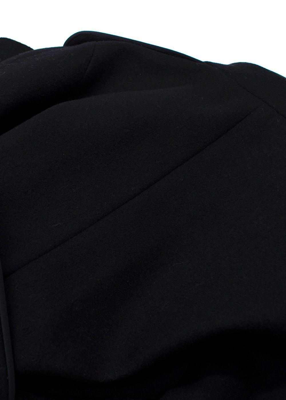 Red Valentino Black Wool Blend Cape