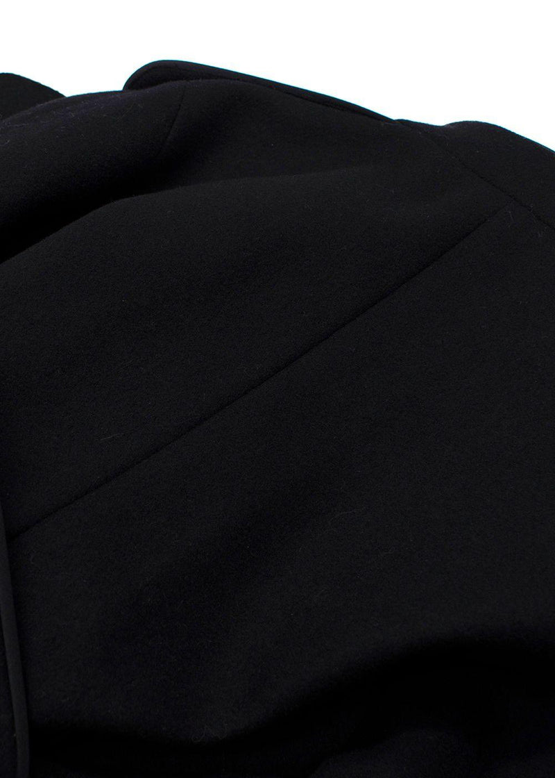 Red Valentino Black Wool Blend Cape