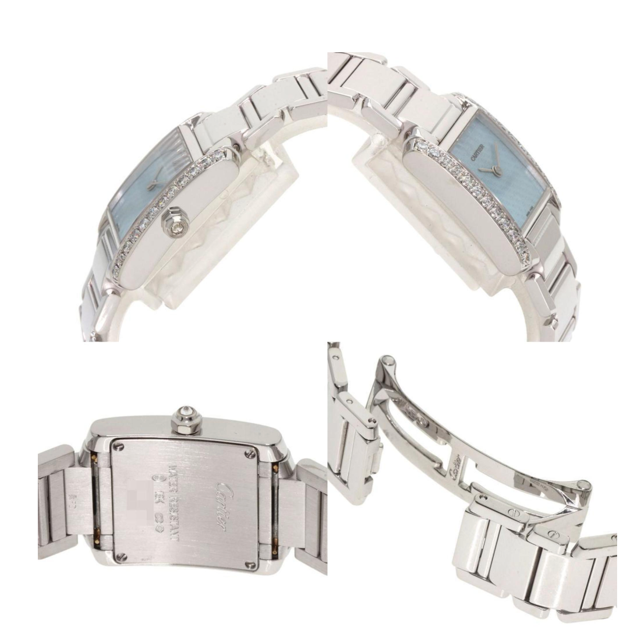 Cartier Tank Française Cadran C Motif White Gold Watch