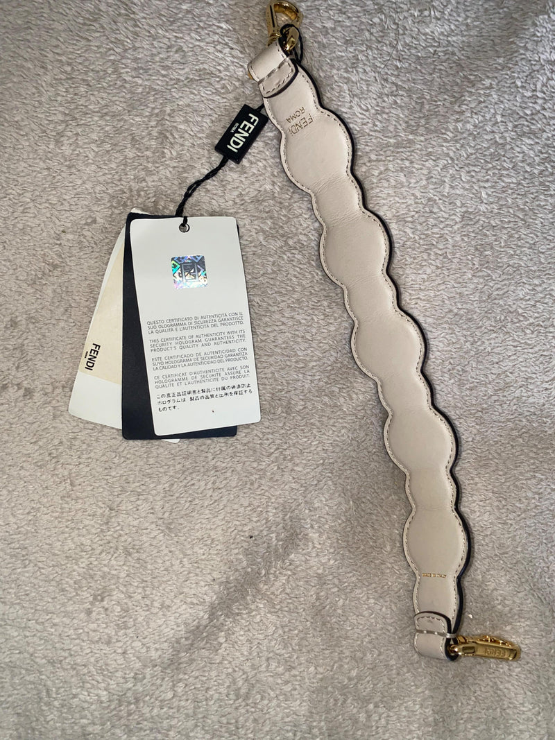 Pastel leather bag strap