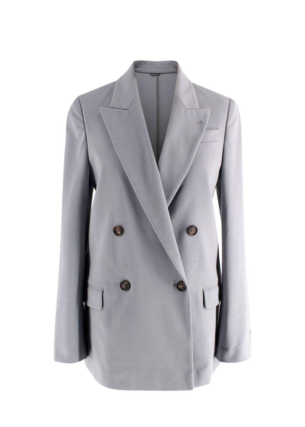Brunello Cucinelli Grey Blazer and Trouser Two Piece Suit
