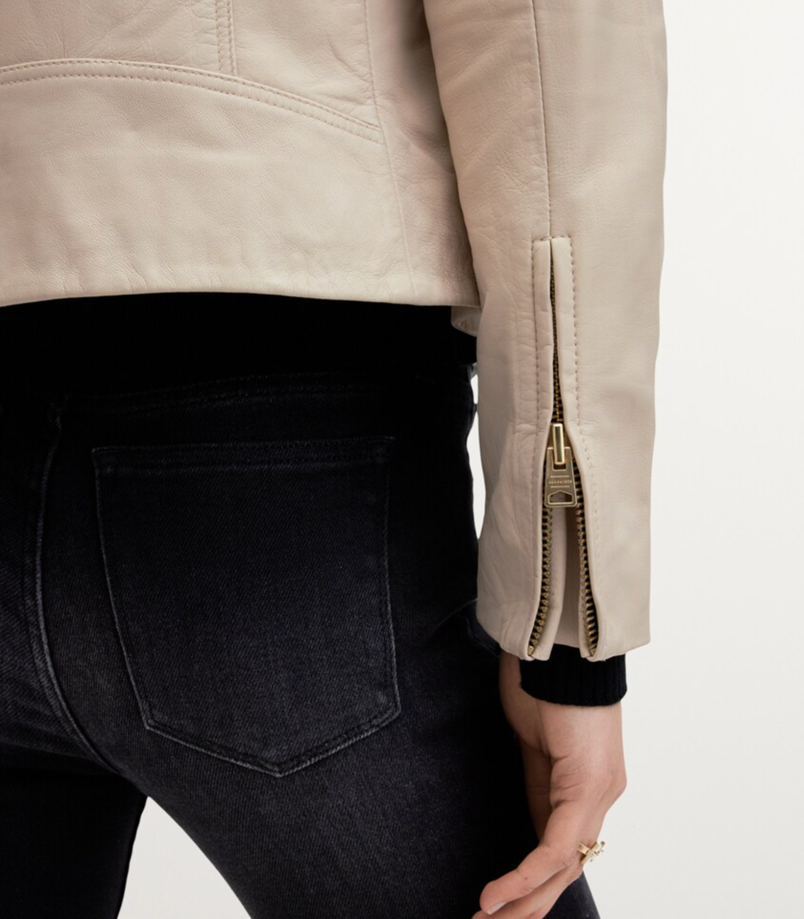 AllSaints Leather Dalby Biker Jacket