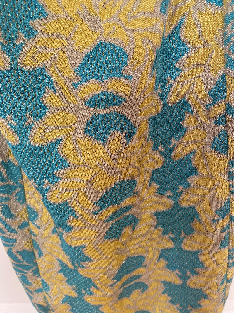 M Missoni Jacquard Knit Cut-out Back Dress