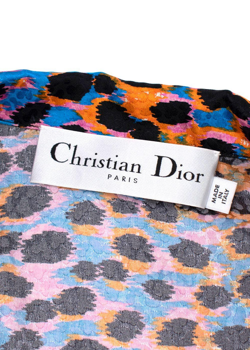 Dior Multicoloured Mizza Print Chez Moi Shirt & Pleated Skirt