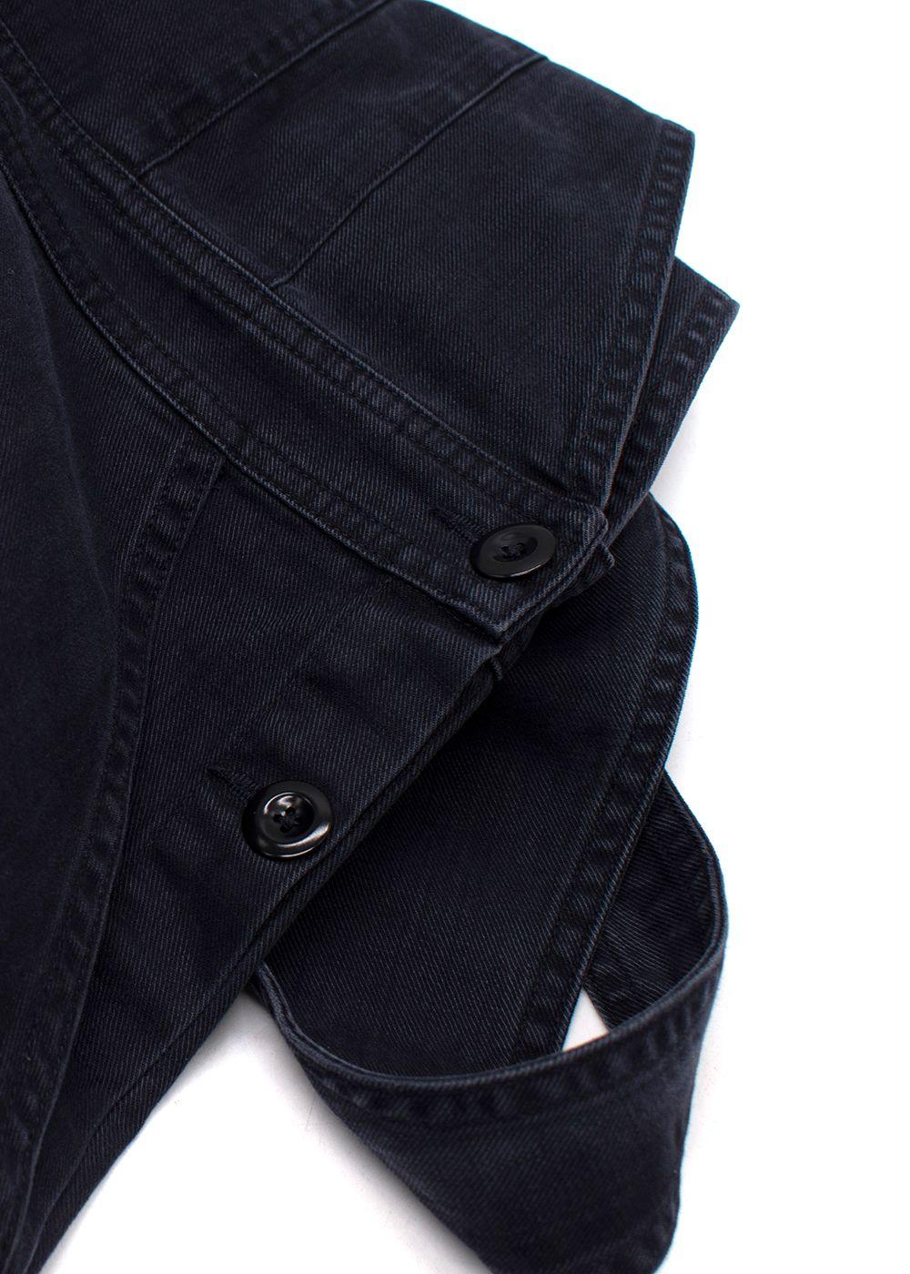 MHL Black Denim Canvas Dungarees