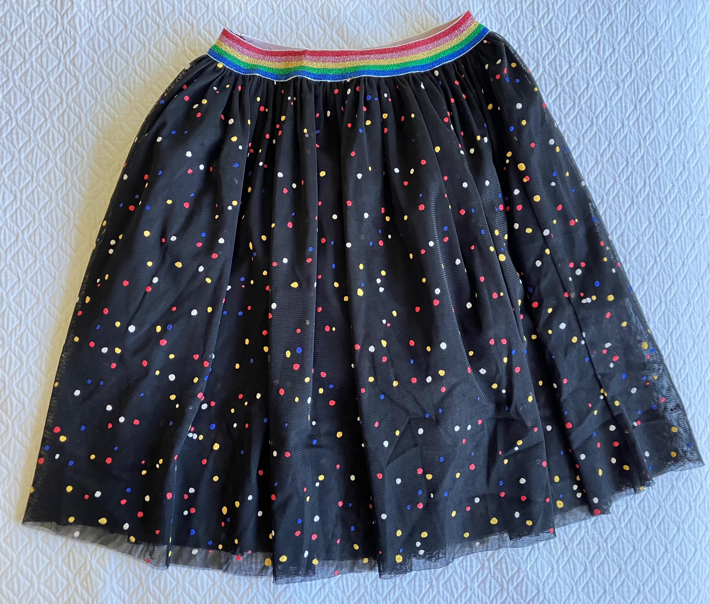 Stella McCartney Kid's 10A Tulle Spotted Skirt