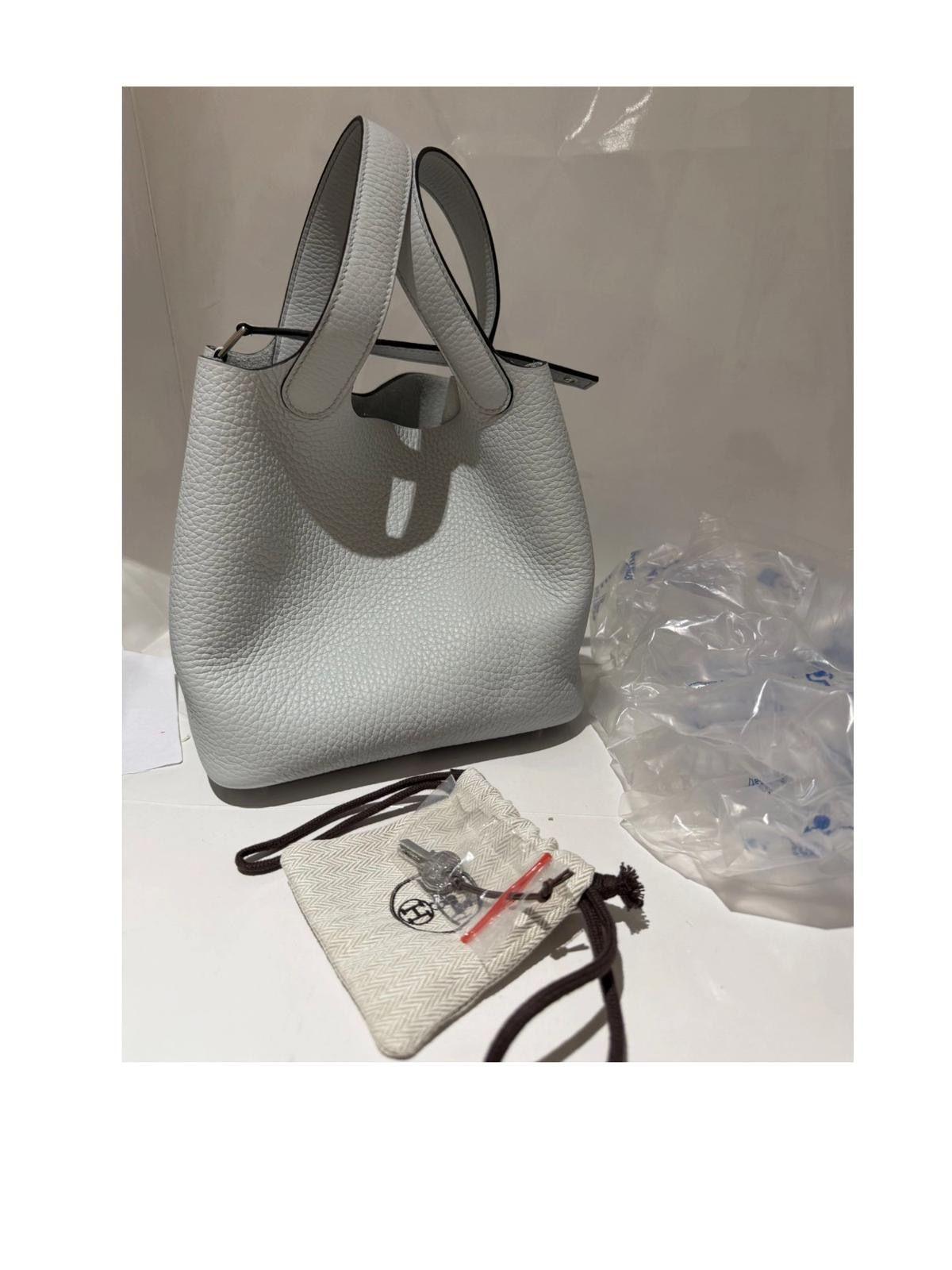 Hermes Bleu Pale Picotin 18
