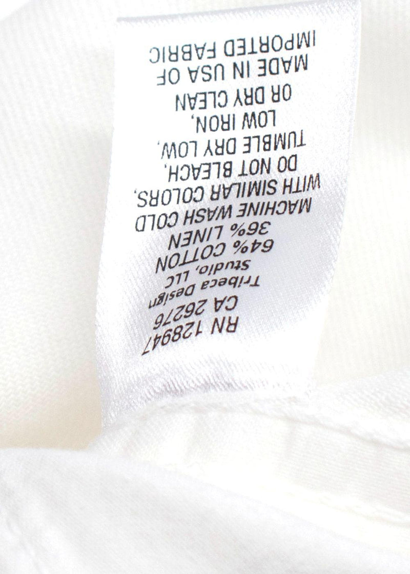 Nili Lotan White Cargo Trousers