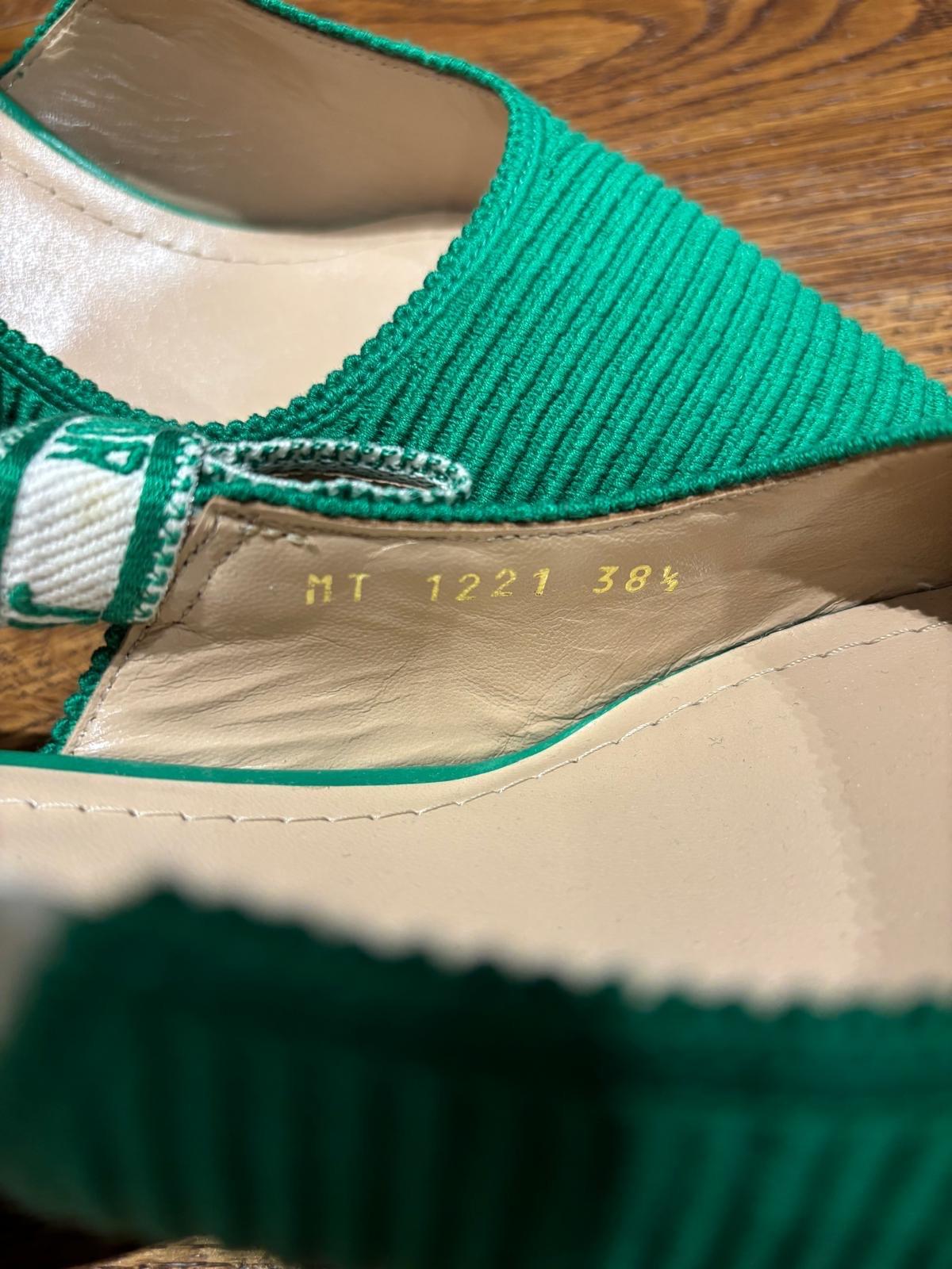 Dior Green J'adior Slingback Sandals