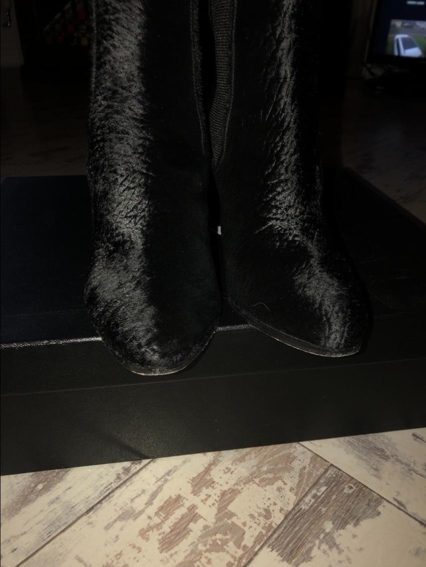 Chanel Pony Skin Black Boots