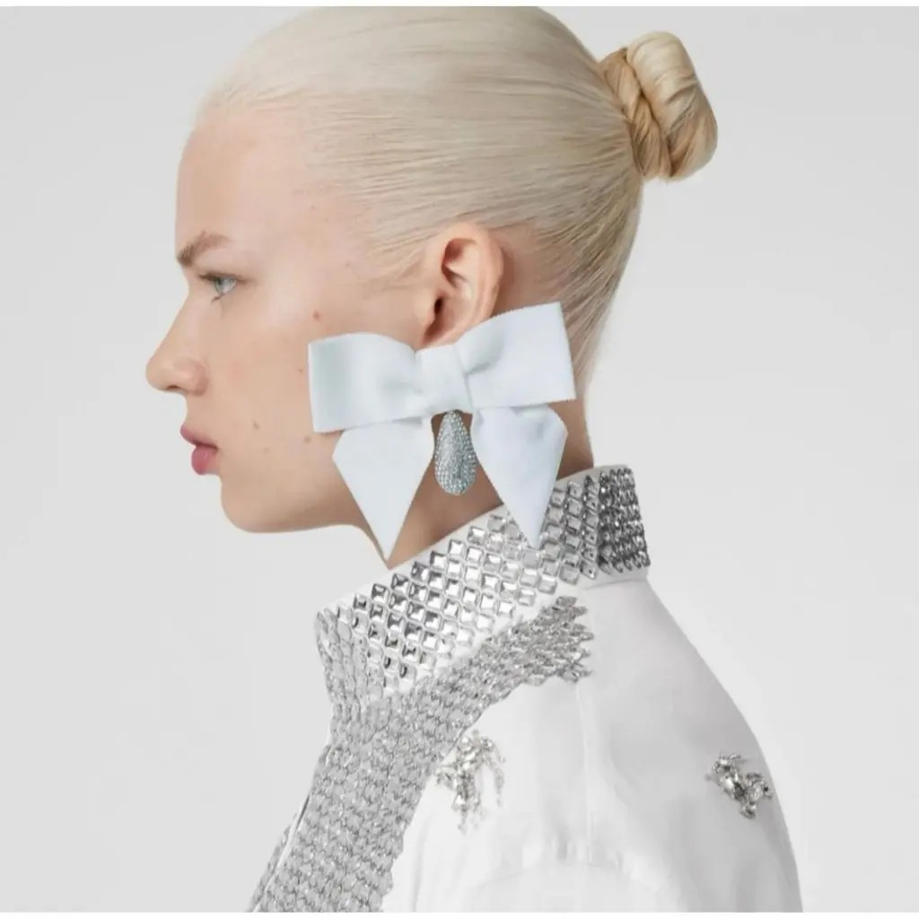 Burberry Oversized Bow Clip Earrings