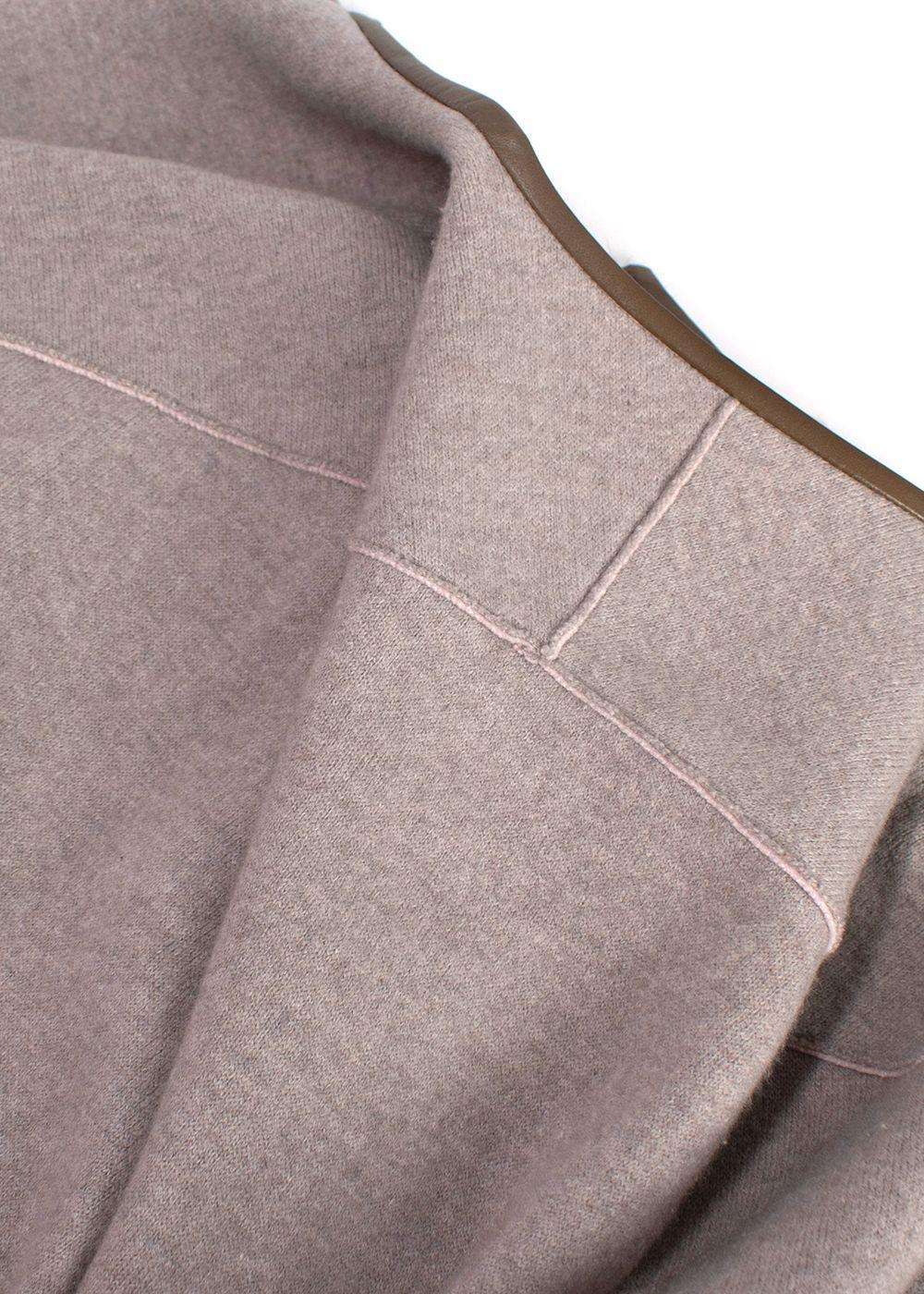 Agnona Iconic Mink-Trim Cashmere Cape
