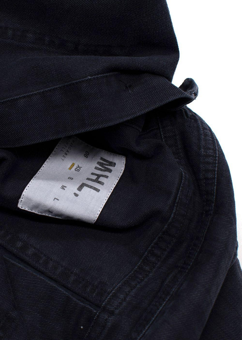 MHL Black Denim Canvas Dungarees