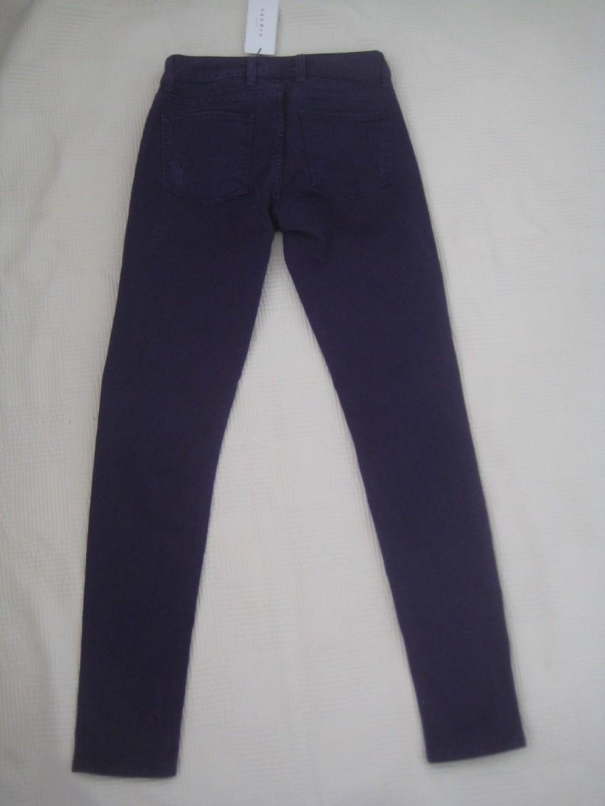Sandro Purple Distressed Skinny Jeans