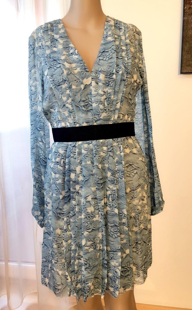 Giambatista Valli Pleated floral-print silk-chiffon dress