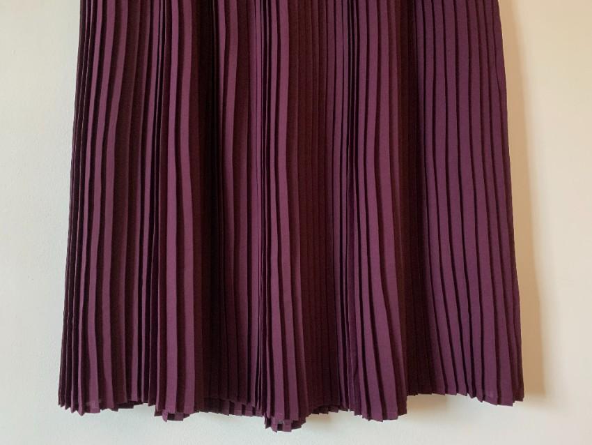 Eileen Fisher Pleated Recycled Poly Raisonette Skirt