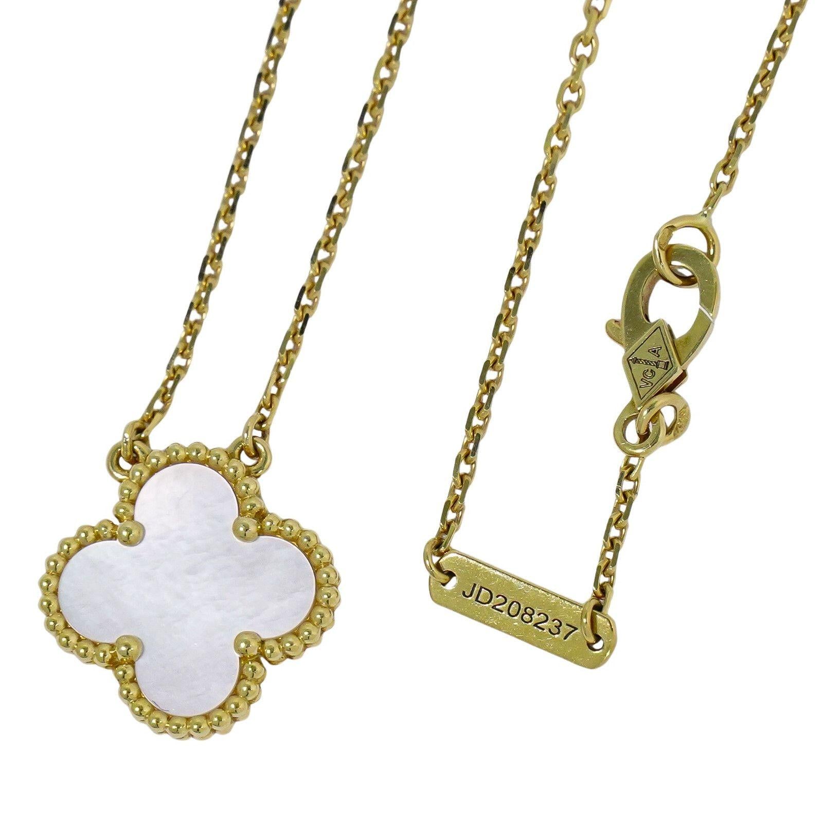 Van Cleef & Arpels Vintage Alhambra Pendant Necklace
