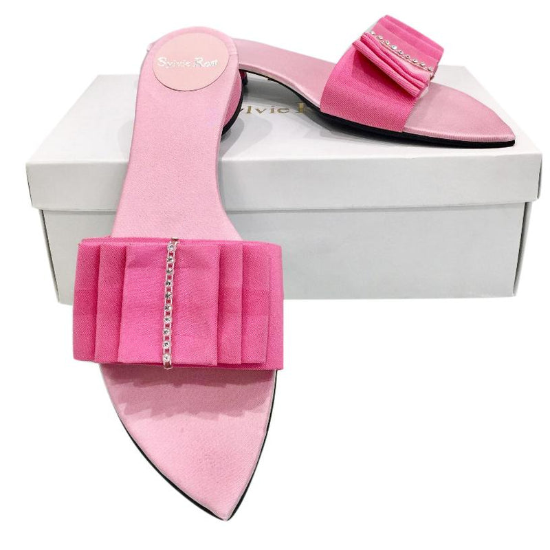 Sylvie Rost Paris Rose Pink Slides