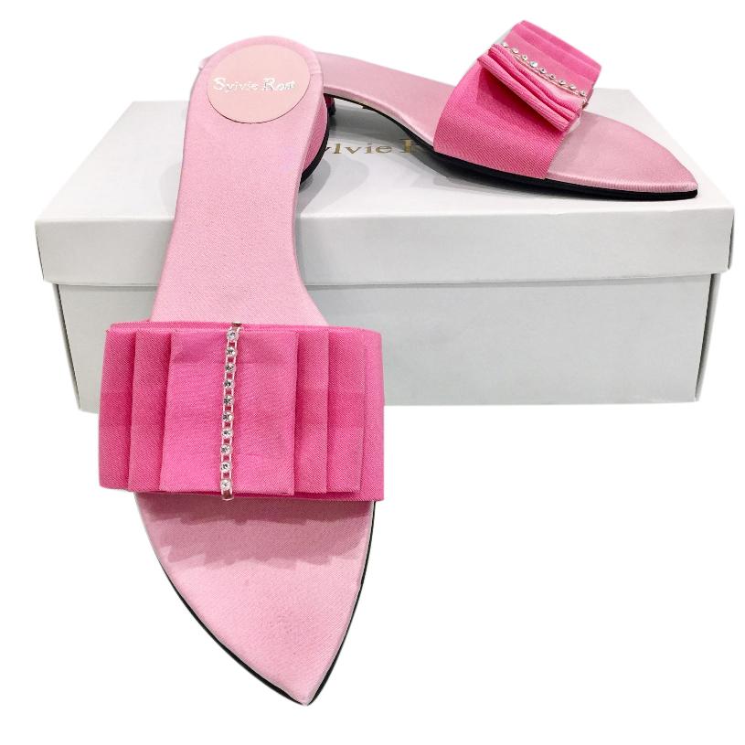 Sylvie Rost Paris Rose Pink Slides