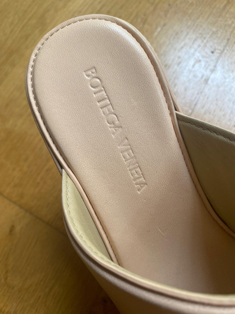 Bottega Veneta Nude Macaroon Sandals