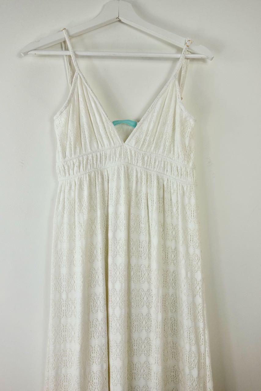Ivory Lace Maxi Dress