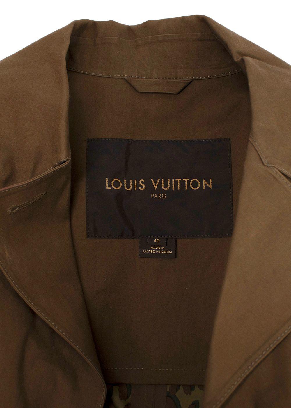 Louis Vuitton Double Breasted Cotton Mackintosh