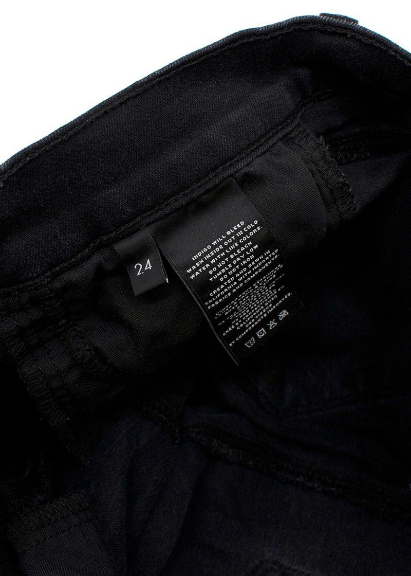 Black Washed Skinny Leg Jeans