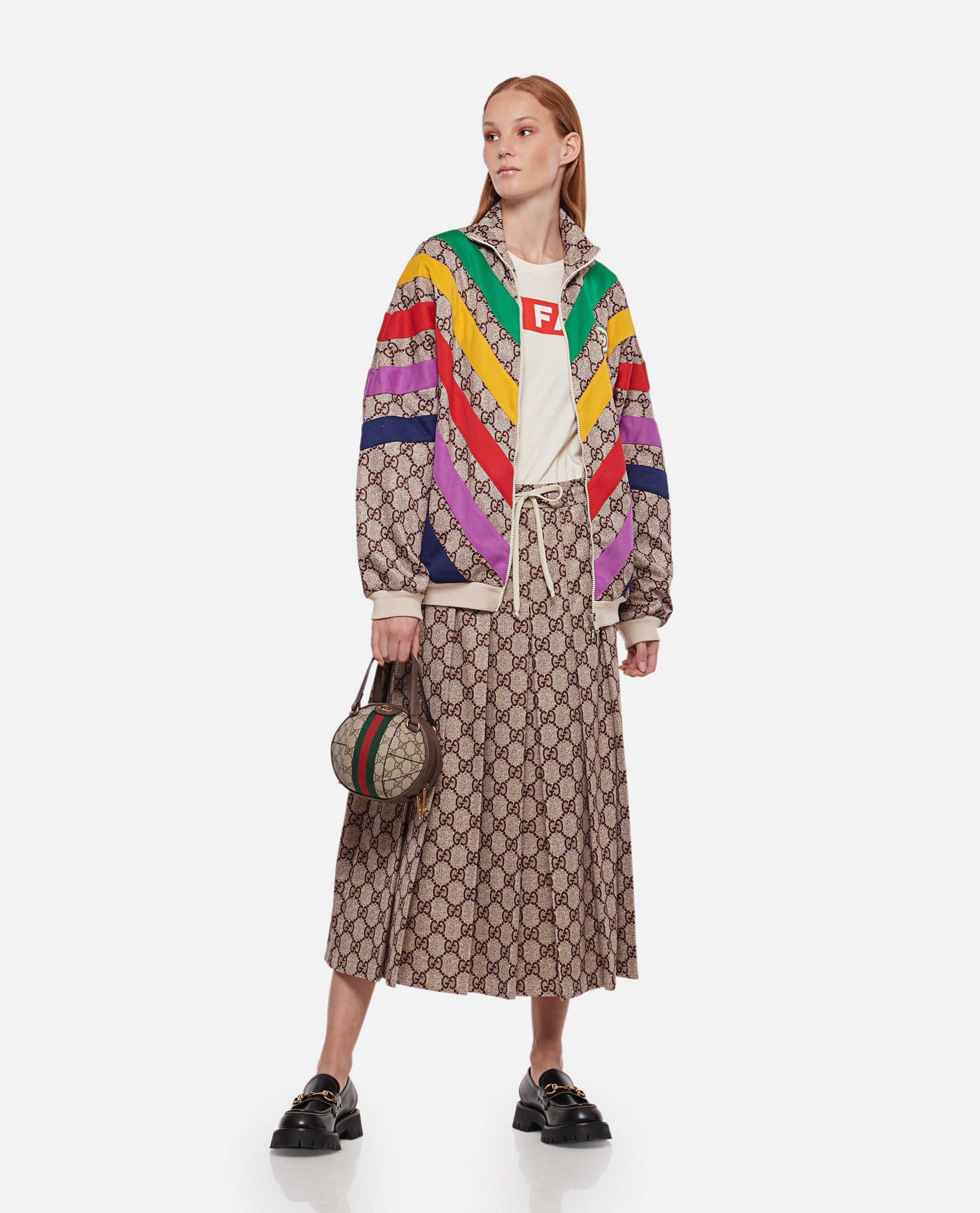 Gucci Multicolour Chevron Supreme Monogram GG Jacket
